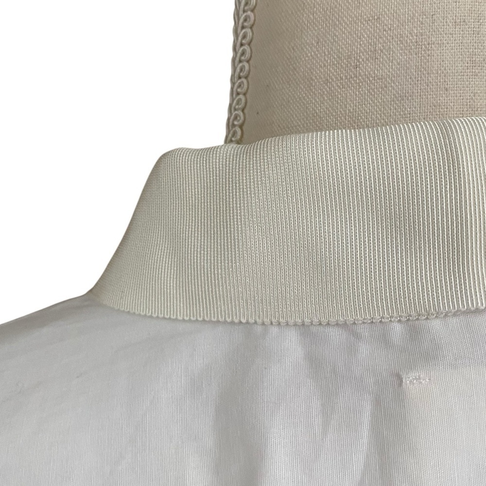 Dubgee by Whoopi NWT White Hi-Low Belted Shirt Dress Tunic XL Cotton - Picture 9 of 13